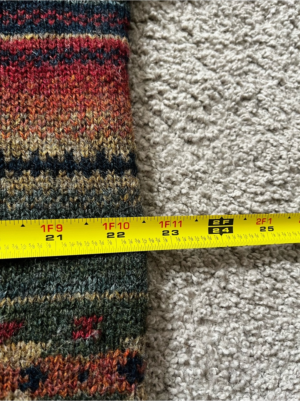 Royal Scott - Multicolor Wool Striped Crewneck Sweater - Men’s Size L - Picture 3 of 4